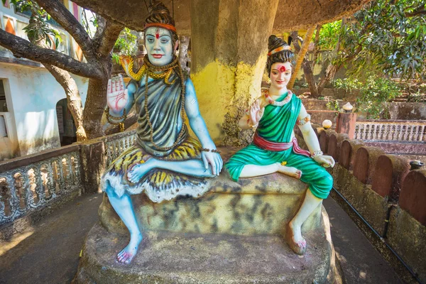 Ancien Temple Abandonné Dans Jungle Inde Goa — Photo