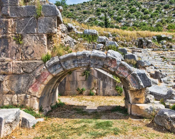 Anfiteatro Demre Muy Lejos Kemer Turquía — Foto de Stock