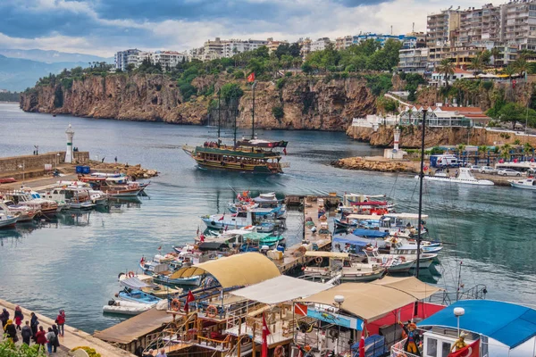 Truthahn Mai 2017 Der Antike Hafen Der Alten Stadt Antalya — Stockfoto