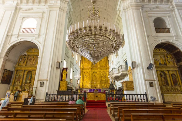 Se cattedrale nel centro storico di Goa — Foto Stock