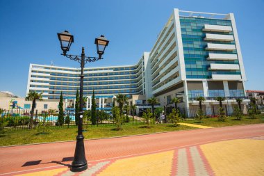 SOCHI, RUSSIA - 22 Haziran 2016: Karadeniz 'deki misafir evleri