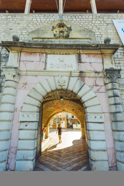 Montenegro July 2017 Streets Old City Kotor — Stock Photo, Image