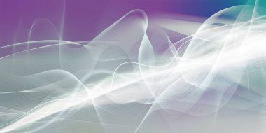 Beyaz hareket çizgileri ve renkli gradyan arka planı üzerinde dalga şekilleri kavisli. Zıt bulanık renk değerleri.
