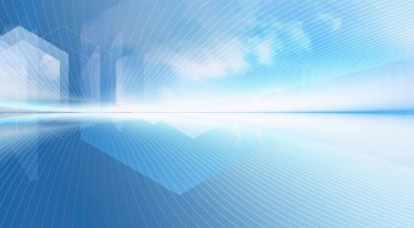 düz ve eğri hareket satırlarını ve halkaları bulanık yatay arka plan afiş. Farklı çizgi sesleri, renkleri ve tonları akıcı ve şimdiki oluşturmak için kullanılır.