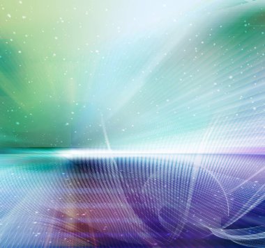 Soyut hareket satırlarını ve bulanık yatay atmosferik alan arka plan dalga şekilleri kavisli. Değişen satır sesleri, renkleri ve tonları. Zıt bulanık renk değerleri.