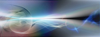 Soyut hareket satırlarını ve bulanık yatay atmosferik alan arka plan dalga şekilleri kavisli. Değişen satır sesleri, renkleri ve tonları. Zıt bulanık renk değerleri.