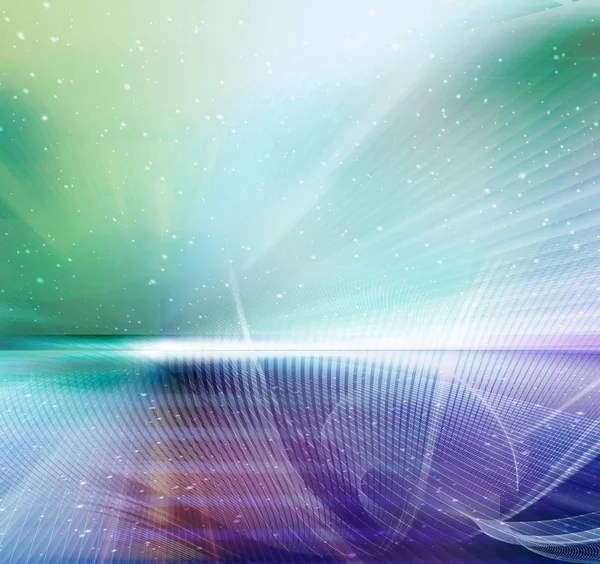 Soyut hareket satırlarını ve bulanık yatay atmosferik alan arka plan dalga şekilleri kavisli. Değişen satır sesleri, renkleri ve tonları. Zıt bulanık renk değerleri.