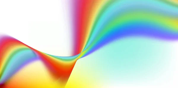 Linee Movimento Arcobaleno Curve Astratte Forme Onda Sfondo Bianco Colorato — Foto Stock