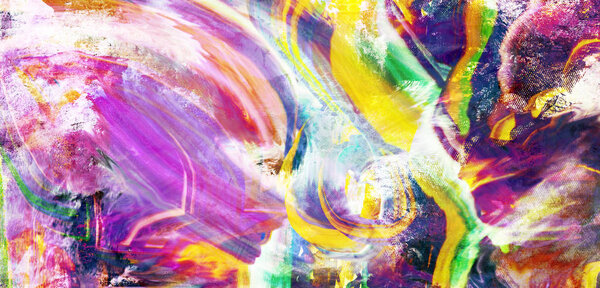 Abstract partial transparent paint motion texture
