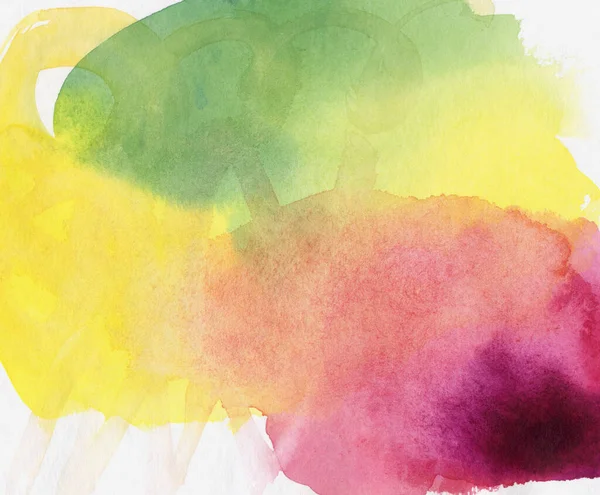 Abstract Bright Watercolor Gouache Paint Shapes Different Tones Tints Textures — Stock Photo, Image