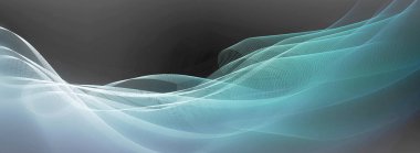 Soyut kıvrımlı hareket çizgileri ve koyu arkaplanda dalga şekilleri. Renk tonlarını, tonlarını ve gölgelerini değiştir. Karşıtlık bulanık renk değerleri.