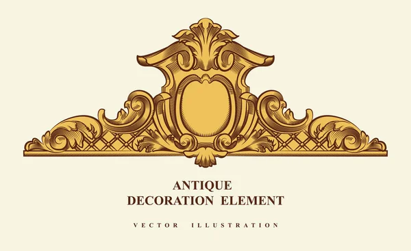 Elementi Decorativi Architettonici Vintage Design Illustrazione Vettoriale — Vettoriale Stock