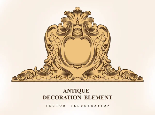 Vintage Architectural Decoration Elements Design Vector Illustration — Stock Vector