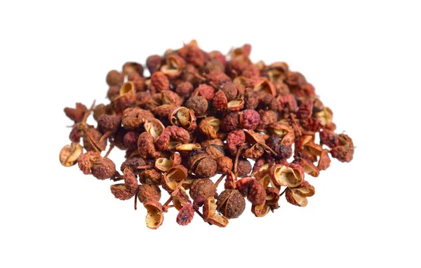 Sichuan Pepper Sichuan Peppercorn Szechuan Pepper Szechuan Peppercorn Isolated White — Stock Photo, Image