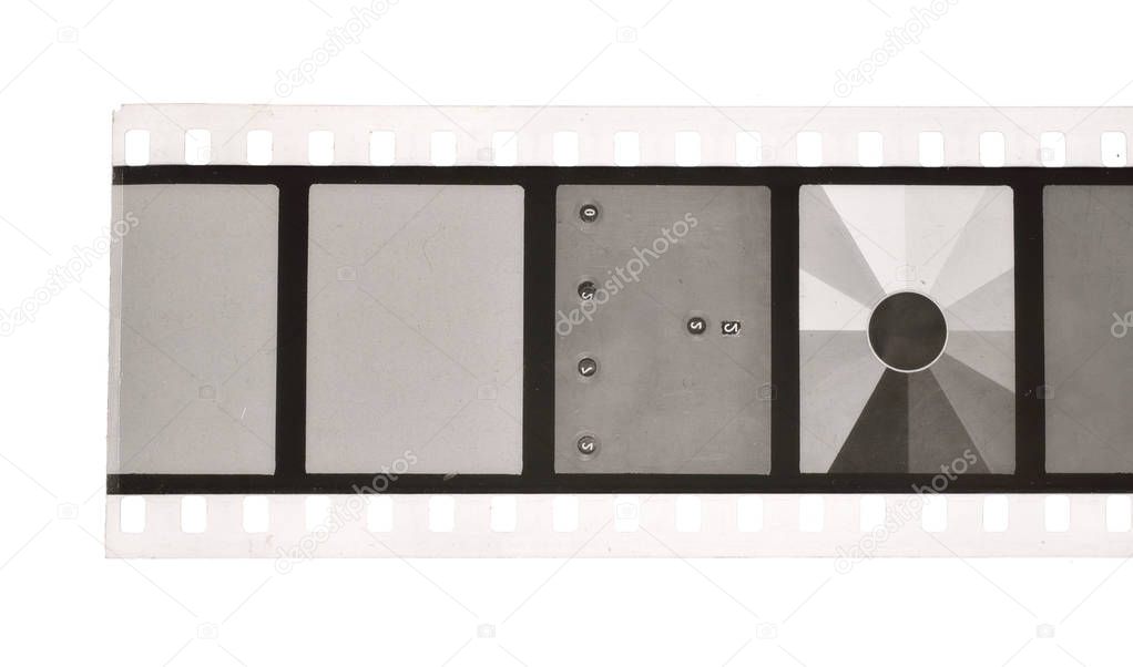 Vintage Film stock For still photography or motion picture. Isolated