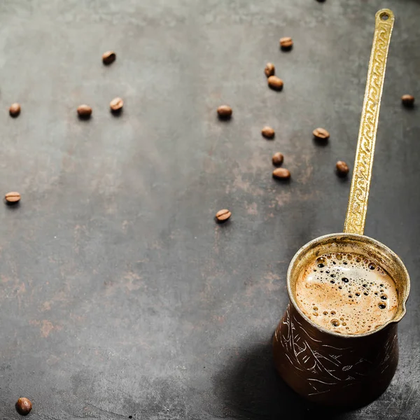 Gammal Kaffe Turk Gammal Rustik Bakgrund — Stockfoto