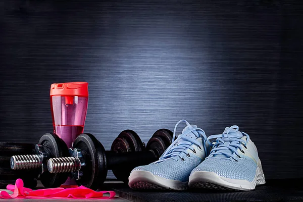 Fitnessgeräte Für Einen Gesunden Lebensstil — Stockfoto