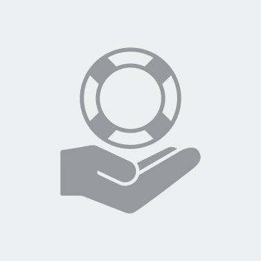 Düz ve izole vektör eps illüstrasyon simge en az ve modern tasarımı ile