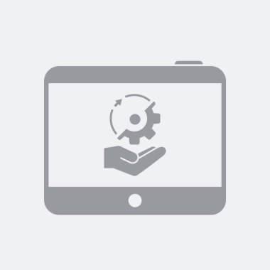 Düz ve izole vektör çizim simgesini minimal ve modern tasarımı ile