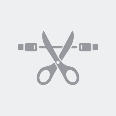 Düz ve izole vektör çizim simgesini minimal ve modern tasarımı ile