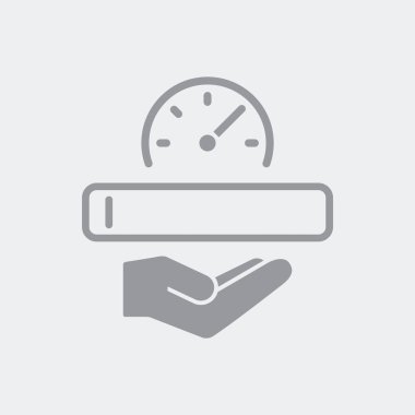 Düz ve izole vektör çizim simgesini minimal ve modern tasarımı ile