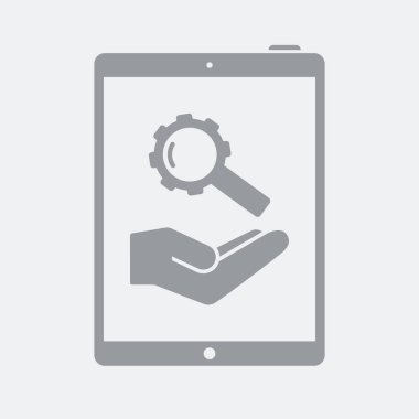 Düz ve izole vektör çizim simgesini minimal ve modern tasarımı ile