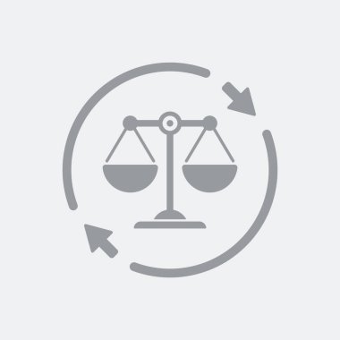 Düz ve izole vektör çizim simgesini minimal ve modern tasarımı ile