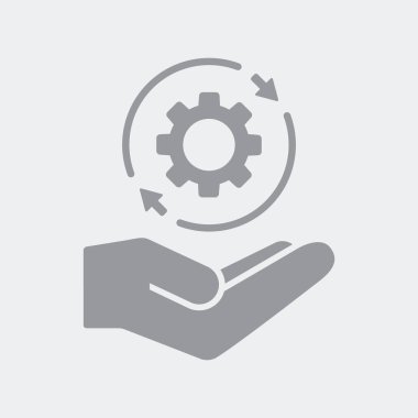 Düz ve izole vektör çizim simgesini minimal ve modern tasarımı ile