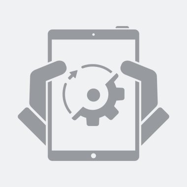 Düz ve izole vektör çizim simgesini minimal ve modern tasarımı ile