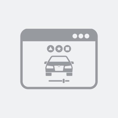 Düz ve izole vektör çizim simgesini minimal ve modern tasarımı ile