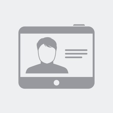 Düz ve izole vektör çizim simgesini minimal ve modern tasarımı ile