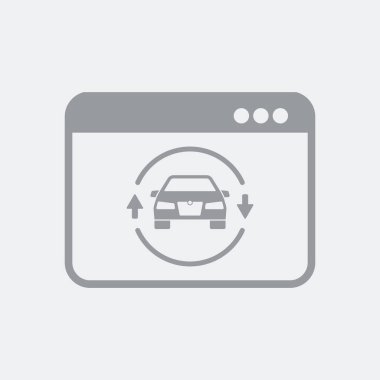 Düz ve izole vektör çizim simgesini minimal ve modern tasarımı ile