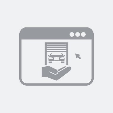 Düz ve izole vektör çizim simgesini minimal ve modern tasarımı ile