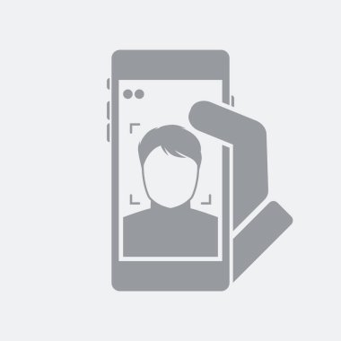 Düz ve izole vektör çizim simgesini minimal ve modern tasarımı ile