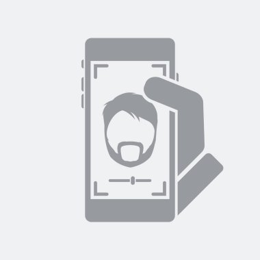 Düz ve izole vektör çizim simgesini minimal ve modern tasarımı ile