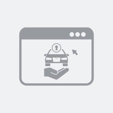 Düz ve izole vektör çizim simgesini minimal ve modern tasarımı ile