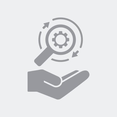 Düz ve izole vektör çizim simgesini minimal ve modern tasarımı ile