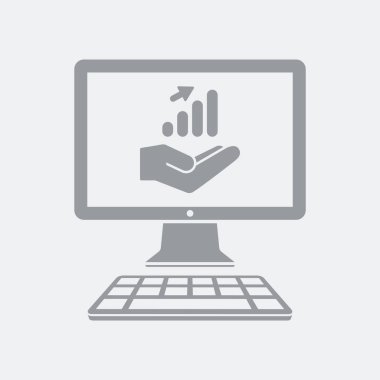 Düz ve izole vektör çizim simgesini minimal ve modern tasarımı ile