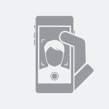 Düz ve izole vektör çizim simgesini minimal ve modern tasarımı ile