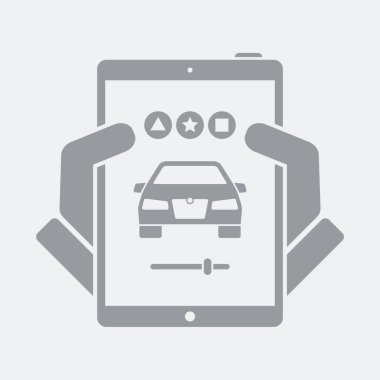 Düz ve izole vektör çizim simgesini minimal ve modern tasarımı ile