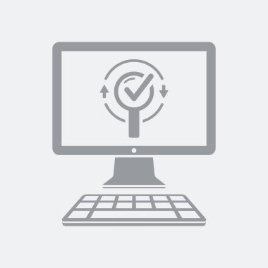 Düz ve izole vektör çizim simgesini minimal ve modern tasarımı ile