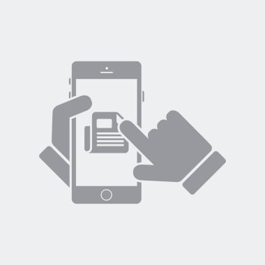 Düz ve izole vektör çizim simgesini minimal ve modern tasarımı ile