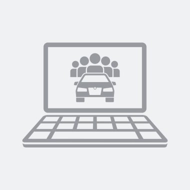 Düz ve izole vektör çizim simgesini minimal ve modern tasarımı ile