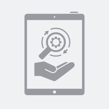 Düz ve izole vektör çizim simgesini minimal ve modern tasarımı ile