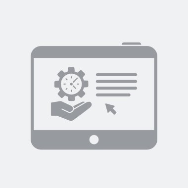 Düz ve izole vektör çizim simgesini minimal ve modern tasarımı ile