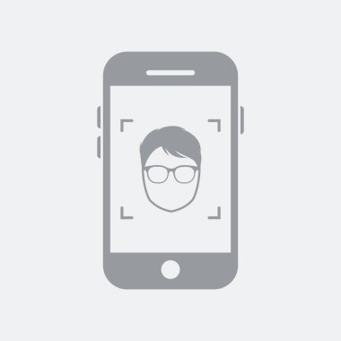 Düz ve izole vektör çizim simgesini minimal ve modern tasarımı ile