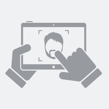 Düz ve izole vektör çizim simgesini minimal ve modern tasarımı ile