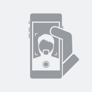 Düz ve izole vektör çizim simgesini minimal ve modern tasarımı ile