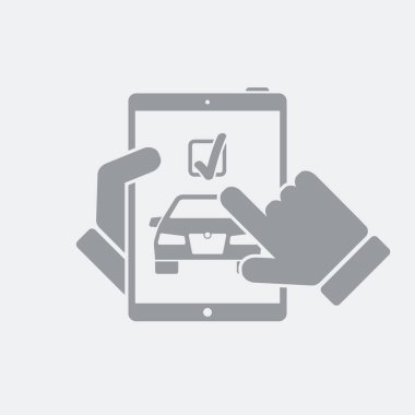 Düz ve izole vektör çizim simgesini minimal ve modern tasarımı ile