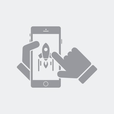 Düz ve izole vektör çizim simgesini minimal ve modern tasarımı ile